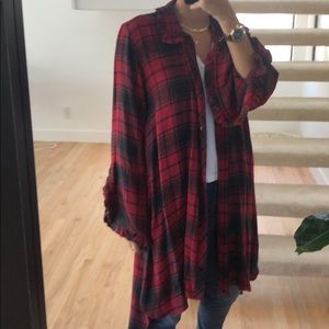 NEVER WORN Plaid Light Dress/Jacket